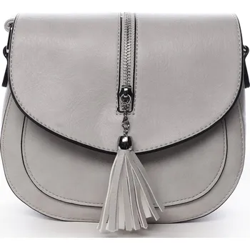 Kabelka Stylová crossbody kabelka s třásněmi Federica, šedá