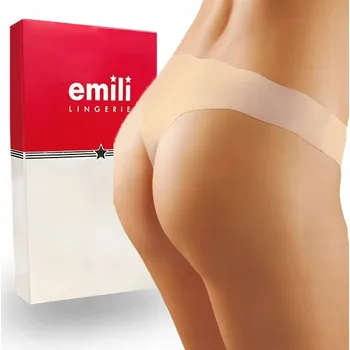 Kalhotky EMILI Arys Laserem Řezané Tanga béžová L