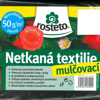 Mulčovací textilie ČERNÁ NETKANÁ TEXTILIE 10 x 3,2m