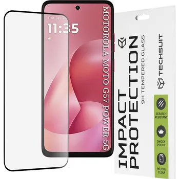 Techsuit - 111D celoplošné / celolepicí sklo - Motorola Moto G57 Power / G67 Power - černé