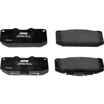 Brzdová destička Sada brzdových destiček, kotoučová brzda JURID 572252J