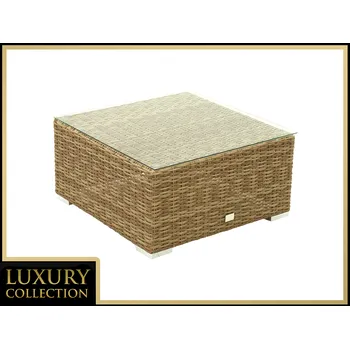 Zahradní stůl DEOKORK Ratanový stolek/taburet MALIBU (béžovo-hnědá)