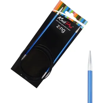 Nástroj na niť a příze Kruhové jehlice Zing 150 cm 4 mm