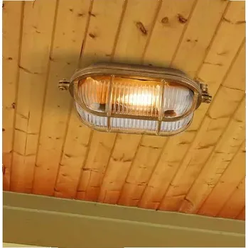 Koupelnové svítidlo Searchlight 20361PB Venkovní stropní / nástěnné svítidlo BOBBI MOSAZ