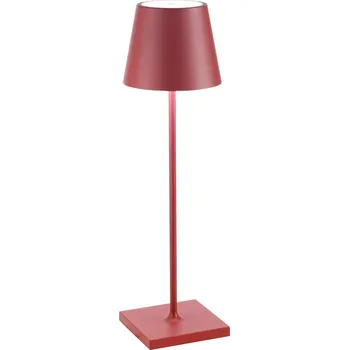 Lampička Zafferano, Stolní lampa Poldina 38 cm červená - Formadore