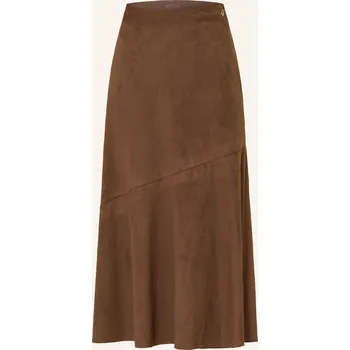 Dámská sukně Guess Dámská Sukně Nunzia V Koženém Vzhledu, tmavě hnědá, 38