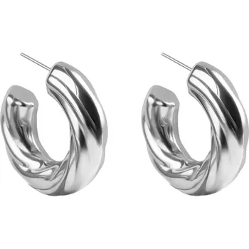 Náušnice Marc Malone Ocelové kruhy Celeste Silver Earrings MCE250192S + 2 měsíce na vrácení zboží