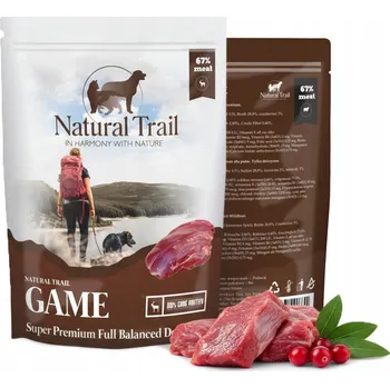 Krmivo pro psa Natural Trail monoproteinové kapsičky pro psy Game 500 g zvěřina
