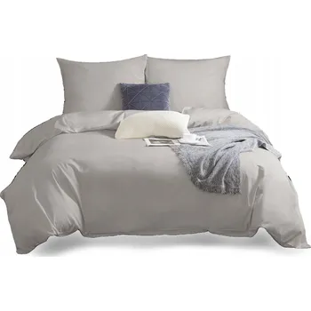 Povlečení POVLEČENÍ BAVLNA SATÉN 140X200 + POVLEČKA NA POLŠTÁŘ 70X80 JEDNOBAREVNÉ TAUPE