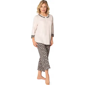 Pánské pyžamo Martel dámské pyžamo bavlna béžové, velikost XXL