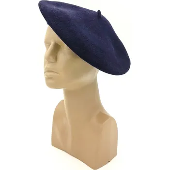 Čepice Dámský baret tm. modrý Karpet