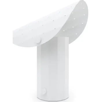 Lampička Kaspa, Stolní lampa s perforovaným stínidlem Apolin, 30 cm, bílá - Formadore