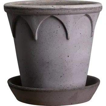 Květináč Bergs Potter, Malý květináč Elizabeth s podstavcem 12 cm šedý - Formadore