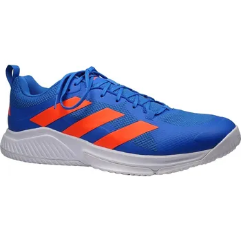 Pánská obuv Halová obuv, Adidas, Court Team 2.0 M, modro-oranžová: Modrá Syntetika 32 48 EU (F) 49 1/3 G - standardní šíře (30094-30094)