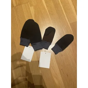 Rukavice Dětské softshellové rukavice s fleecem - černo/hnědá, Duomamas Velikost: M