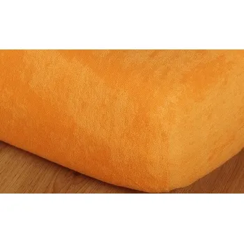 Prostěradlo froté 200x240 cm výška 15cm pomeranč