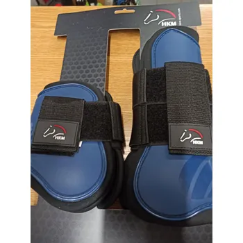 Koňské kamaše Kamaše šlachové HKM – sada 4 ks Barva: tm. modrá, Velikost: COB/FULL