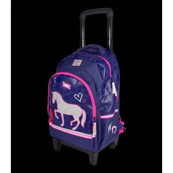 Dětský batoh Waldhausen Batoh/kufr na kolečkách HORSE LOVE
