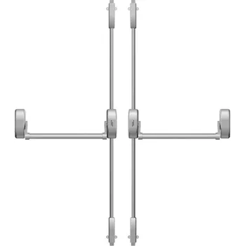 Stavebniny DK - PANIKOVÉ KOVÁNÍ PHA 2000 - 4-bodové zajištění D2/2H-2D 2. set D2/2H-2D pro šířku dveřního křídla do 1300 mm s max. výškou 2 270 mm Stříbrná