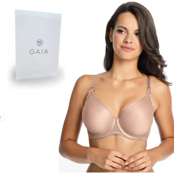 Dámské spodní prádlo Gaia bezešvá podprsenka hnědá velikost 90C
