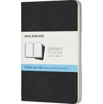 Diář Moleskine, Sešity s bodovou sítí Moleskine Cahier Journals P černé 3 ks - Formadore