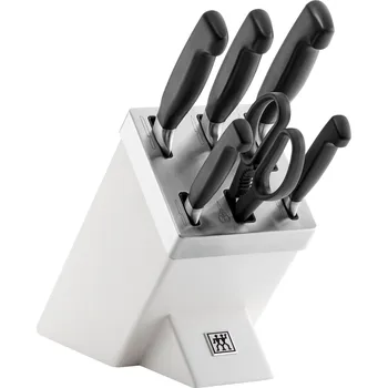 Zwilling, Samoostřící blok se 5 noži a nůžkami Four Star bílý - Formadore