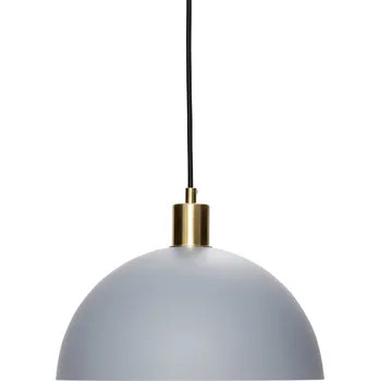 Hübsch, Závěsná lampa Hübsch zaoblené stínidlo světlý šedá - Formadore