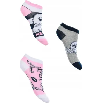 Dámské ponožky Dívčí KOTNÍKOVÉ PONOŽKY PONOŽKY Harryho Pottera, balení 3 kusů, 31/34, FN06J