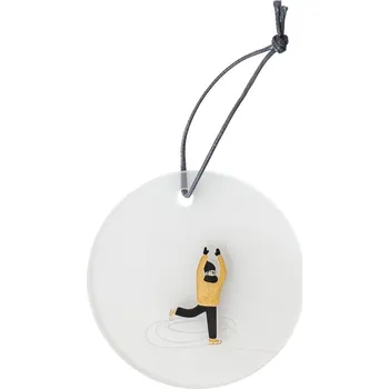 Vánoční dekorace Raeder, Sváteční závěsná ozdoba Snowy Day Ice Skating 7 cm - Formadore