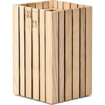 Stojan na květiny Squarely, Květináč samozavlažovací GrowSMALL na stěnu, na stěnu, na stěnu přírodní jasan - Formadore