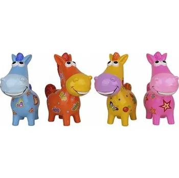 Pokladnička Keramická kasička HKM kůň Barva: Modrá