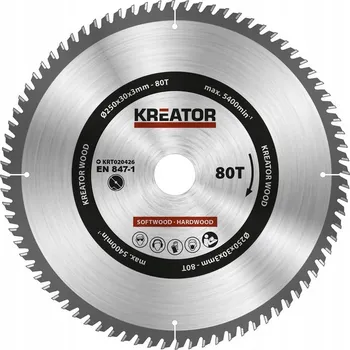 Pilový kotouč Kotouč Kreator na dřevo 250 x 30 mm