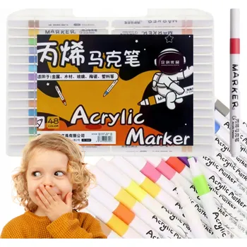 POPISOVAČE AKRYLOVÉ FIXY KUSŮ KAMENY FEEDEROVÉ FIXY 48 KUSŮ POPISOVAČE FIXY