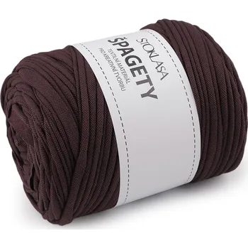 Příze Špagety / příze 550 g Varianta: 49 hnědá tmavá různé odstíny, Balení: 1 ks