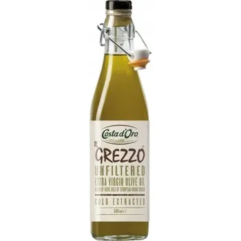Rostlinný olej Costa d'oro Grezzo nefiltrovaný extra panenský olivový olej 500ml