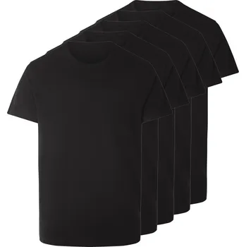Pánské tričko esmara Men Pánské triko, 5 kusů (černá, S (44/46))