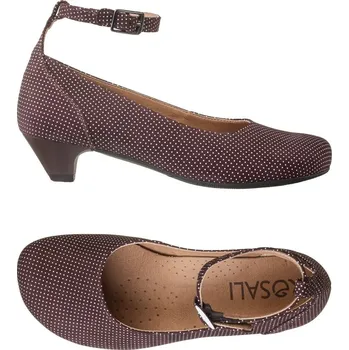 Dámské lodičky Peerko Kožené lodičky Rosali Nora s páskem kolem kotníku puntíkaté Velikost: 42