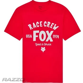 Pánské tričko FOX Slogan SS Prem Tee Flame Red L