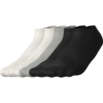 Dámské ponožky esmara® Dámské nízké termo ponožky, 5 párů (bílá/šedá/černá, 35-38)