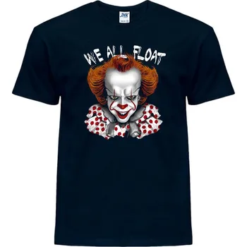 Pánské tričko panske_horor_tricko_potisk_Penny_Wise Barva: Navy - tmavě modrá, velikost: S