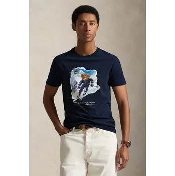 Pánské tričko Bavlněné tričko Polo Ralph Lauren 710P07343 námořnická modř 59X, vel. S