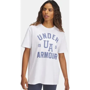 Dámské oblečení Dámské tričko Under Armour UA HWT OS Collegiate SS - Dámské Under Armour bílá 3282775