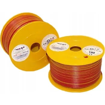 elektrický kabel Kabel LGY/H05V-K 1,50 mm2 100m Červeno-Žlutý