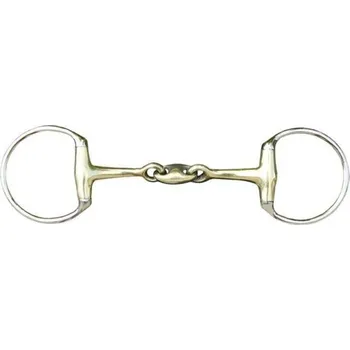 Udidlo pro koně Udidlo oliva HKM argentan dvakrát lomené 125mm/18mm