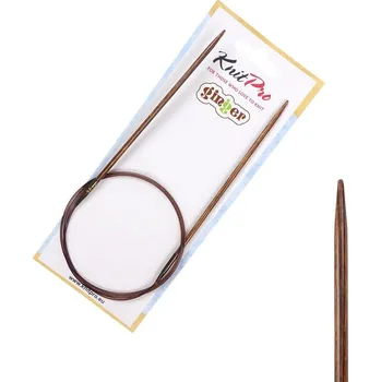 Nástroj na niť a příze Dřevěné jehlice KnitPro Ginger 80 cm 3 mm