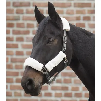 Vybavení pro koně Ohlávka FLUFFY Waldhausen PONY Barva: olivová, Velikost: PONNY