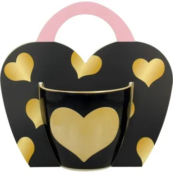 Granátové Velké Srdce - porcelánový hrnek (460 ml)