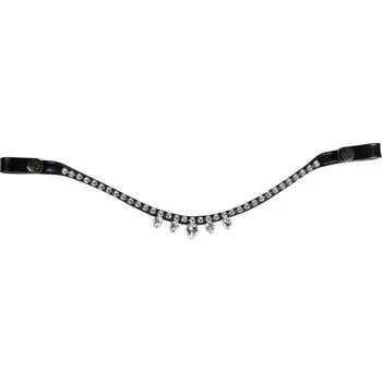 Jezdectví Čelenka HKM Alisha black/white COB