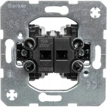 vypínač Dvojitý vypínač Hager 535035 10 A 250 V