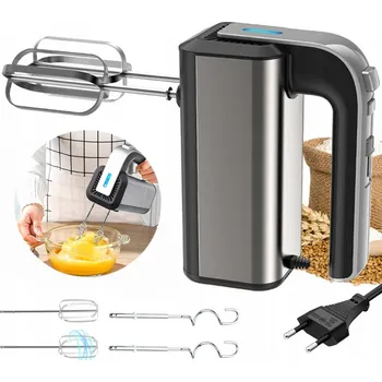 RUČNÍ MIXÉR 5 RYCHLOSTÍ TURBO MULTIFUNKČNÍ 800W 2 METLY SADA VÝKONNÝ